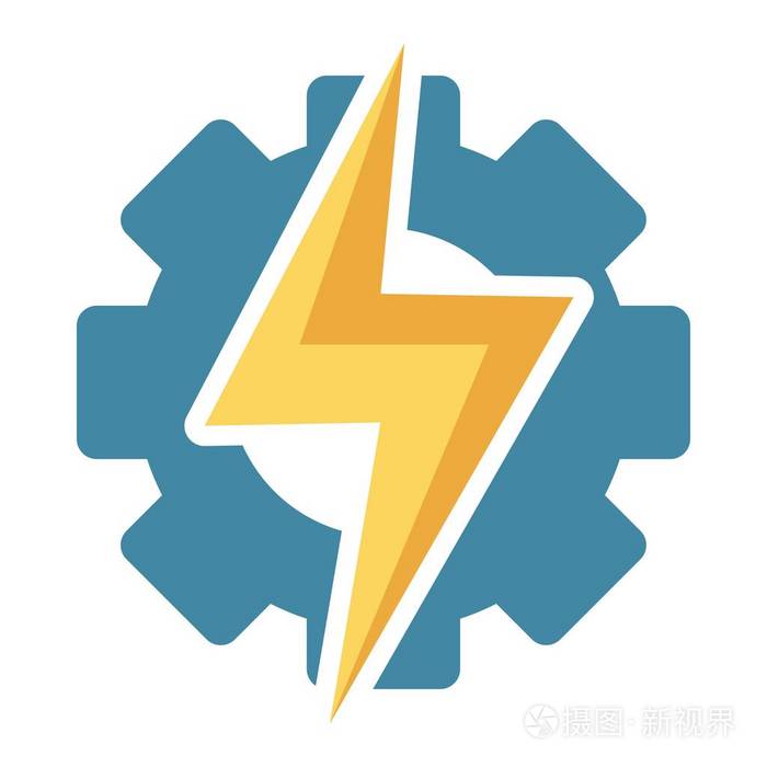 电力和能源矢量公司电工服务标识