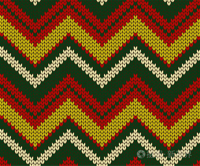 无缝圣诞矢量针织纹理
