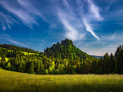 夏天的拉布兹廷山。 皮尼尼山波兰。