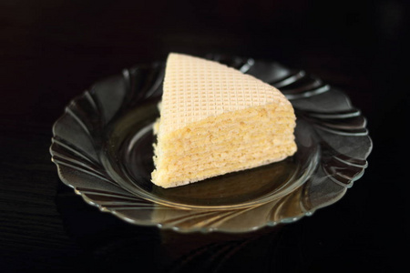 柠檬豆腐晶片层蛋糕图片