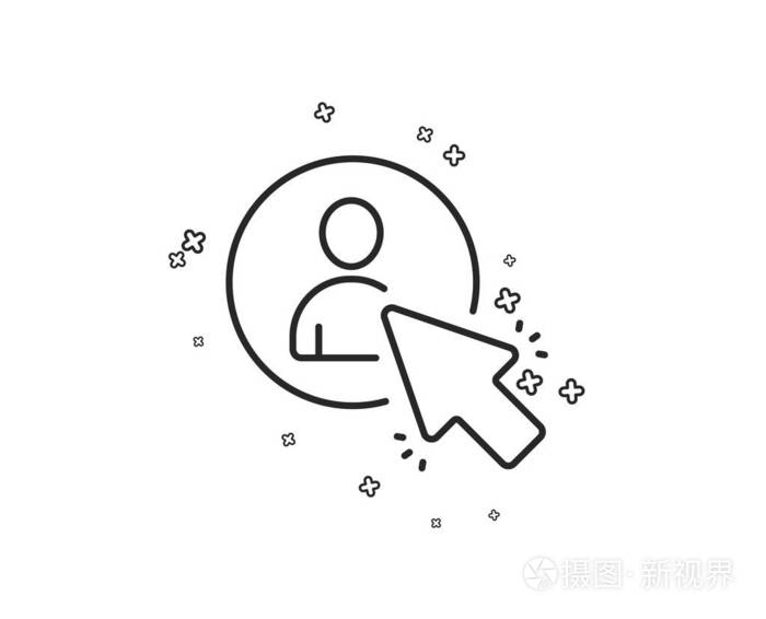 选择用户行图标. 商业管理标志.插画-正版商用图片15rmyz-摄图新视界