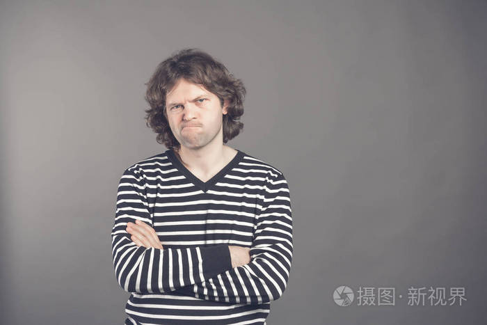 负面的人类情绪面部表情感觉.