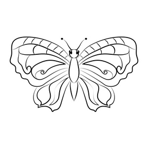 翅膀简单手绘图片