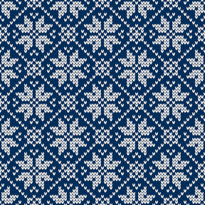 冬季毛衣公平设计. 无缝圣诞节和新年羊毛针织图案.