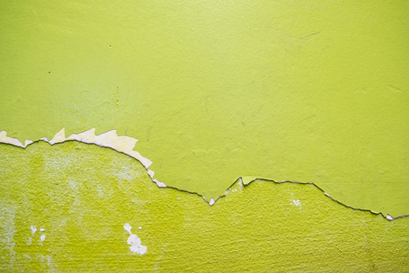 水泥墙绿色边缘纹理背景。 天然水泥的背景。
