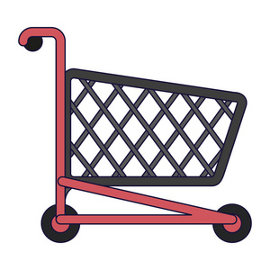 购物车符号孤立矢量插图图形设计