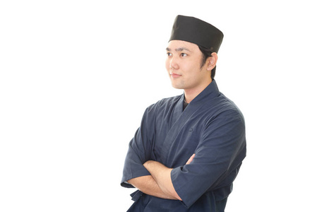 日本厨师的肖像