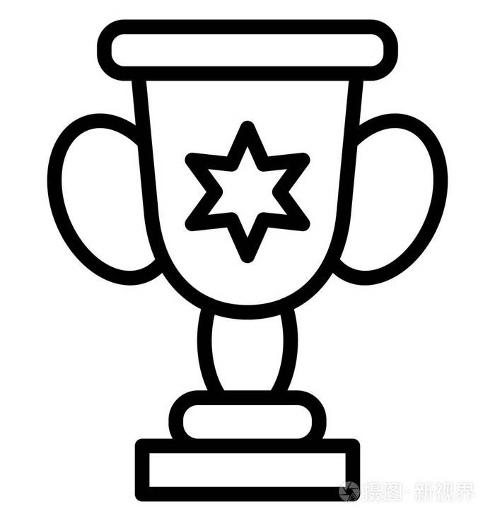 易于修改或编辑的奖杯矢量