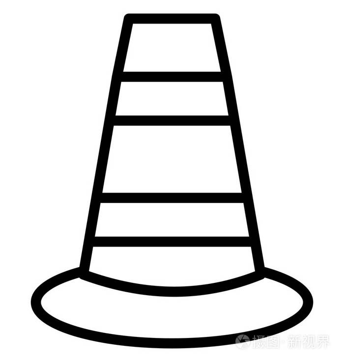 交通锥路锥矢量,可方便修改或编辑插画-正版商用图片15syfk-摄图新