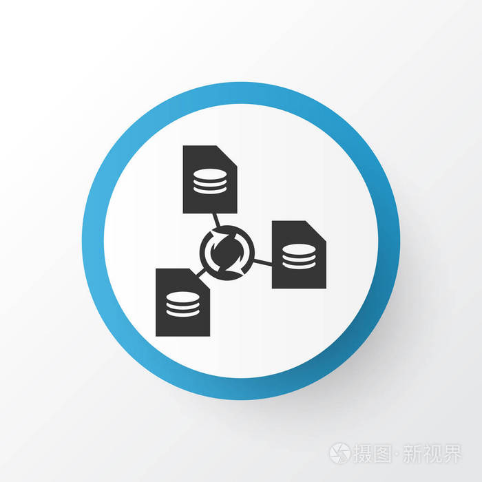 文件共享图标符号.时尚风格中的优质隔离网络元素