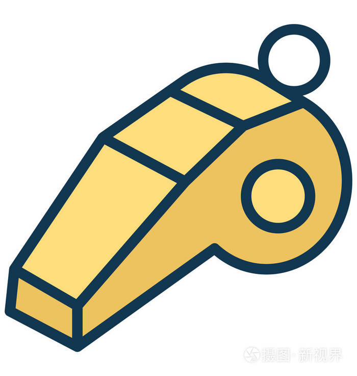 可以轻松修改或编辑的哨子矢量