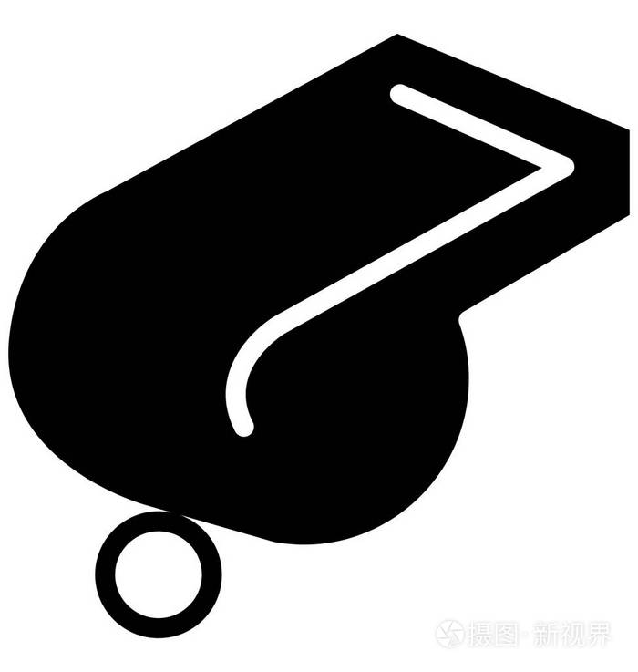 可以轻松修改或编辑的哨子矢量