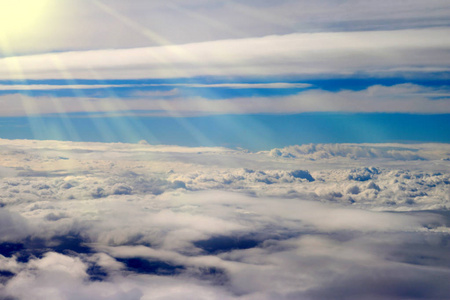 从飞机上看到的云