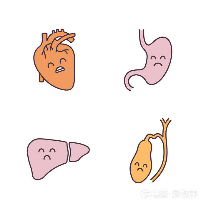 动物内脏卡通图片图片