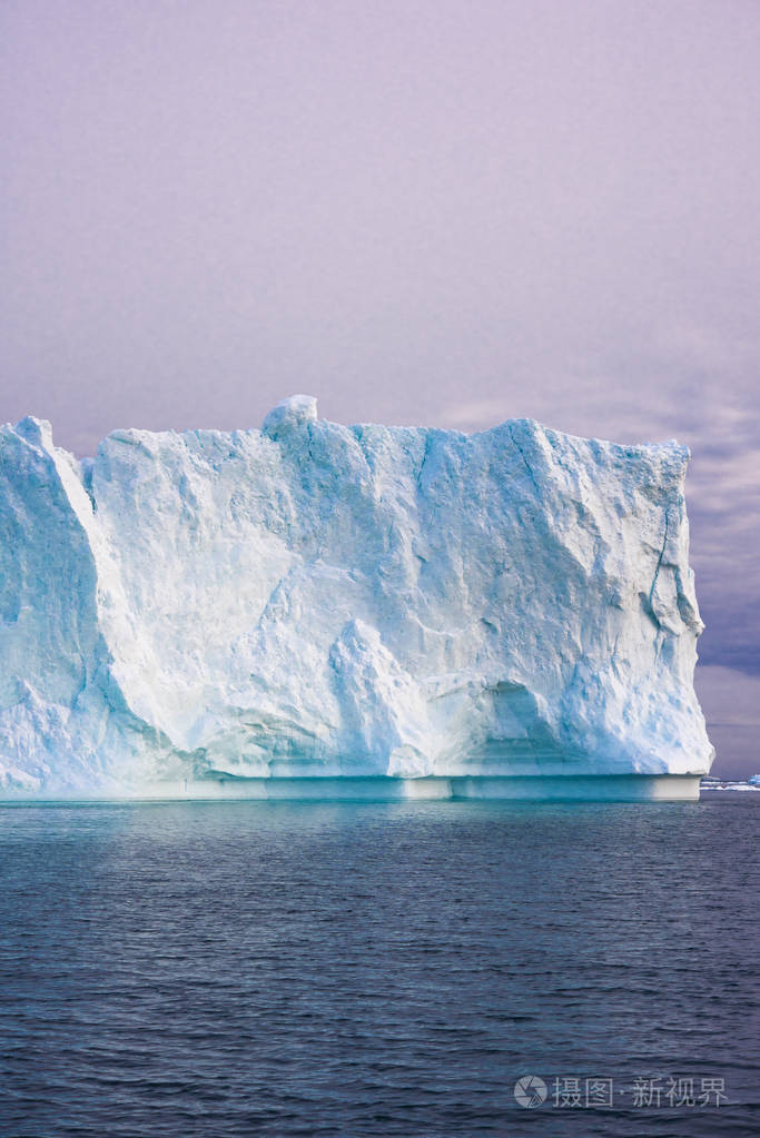 格陵兰北冰洋的北极冰山