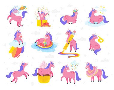 独角兽童话动物可爱图片