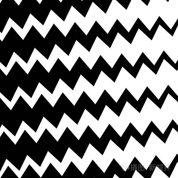 几何简单锯齿形打印, 波形图案