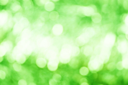 绿色抽象背景与模糊离焦Bokeh灯模板