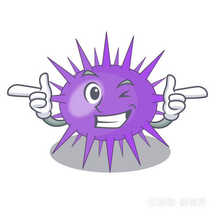 海胆通常被称为卡通矢量插图插画-正版商用图片15u4jn-摄图新视界