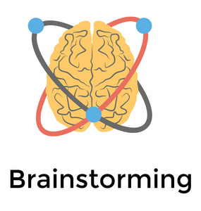 平面详细图标的头脑风暴