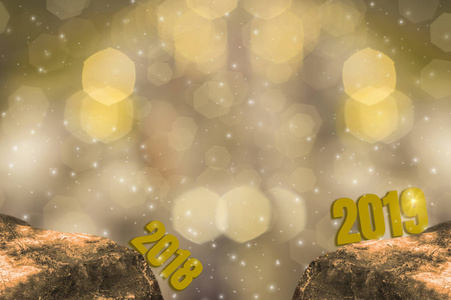 s Eve 2018 and Starting 2019 Brightness Theme of Gold,happy new 