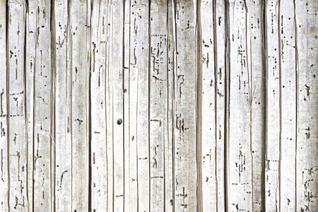 旧竹地板和放在一起作为一堵墙。