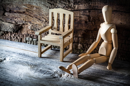 木制椅子模型