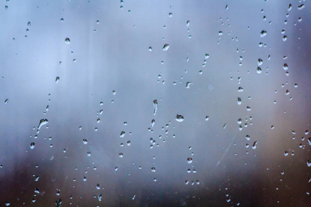 玻璃雨滴图案秋季天气