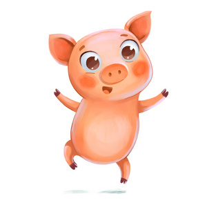 动物猪跳舞卡通图片