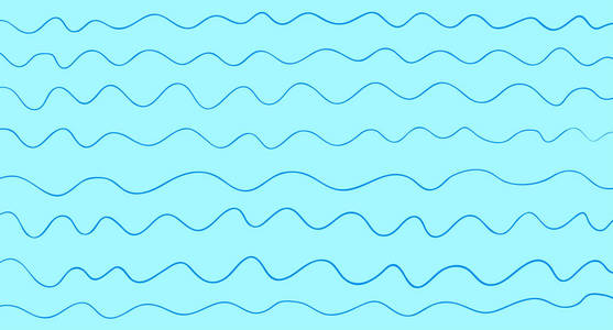 有线条和波浪的图案. 海洋纹理. 装饰风格. 设计涂鸦照片