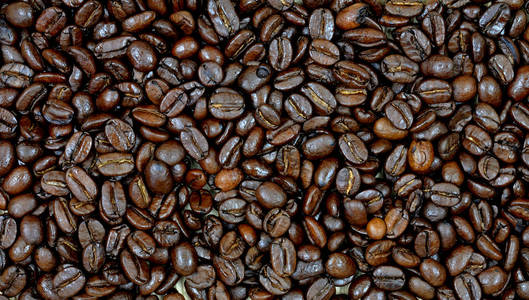 有机阿拉伯咖啡豆，黑烤咖啡