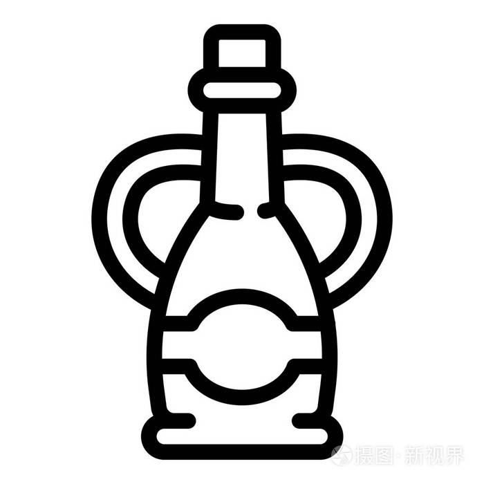 醋瓶图标,大纲样式插画-正版商用图片15vdk0-摄图新视界