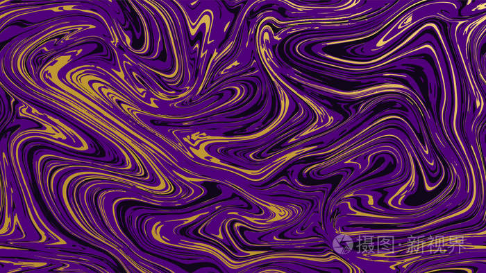 紫色抽象金色豪华图案.
