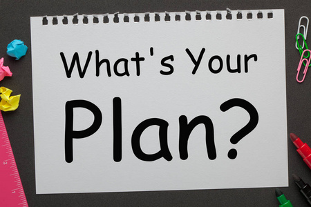 notebooks your plan question written on notebook paper and