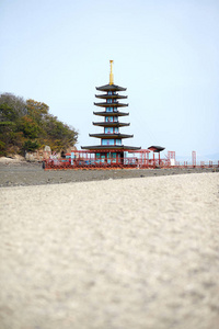 韩国的一座浮塔。