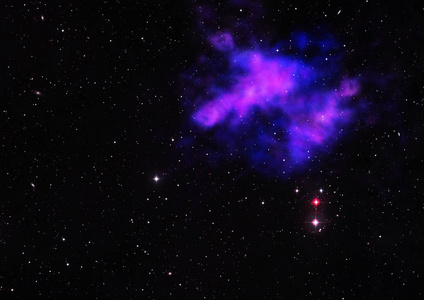 太空中的星场星云和气体充血。 这幅图像的元素由美国宇航局提供。 3D渲染