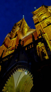 波兰Wroclaw侏儒和教堂美丽的建筑