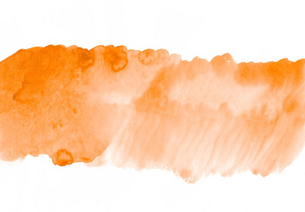 橙色水彩背景斑点条纹细节的设计。 网页文本模板的空间。