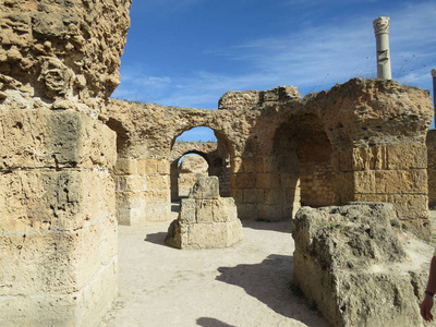 迦太基迦太基古迦太基文明首都的迦太基遗址。 联合国教科文组织世界遗产地。 突尼斯。