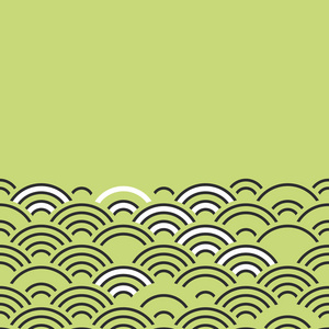 海浪日本简笔画西盖哈或西盖纳米字面意思是海浪.