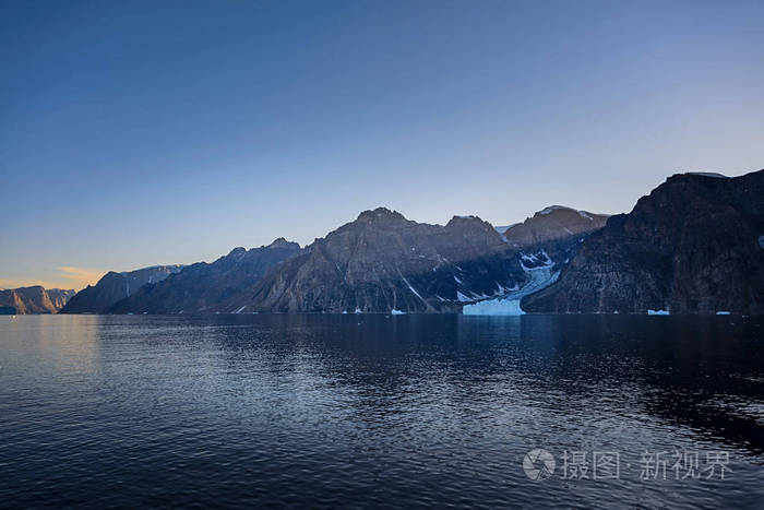 格陵兰冰山的美丽景色