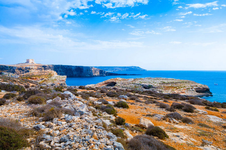 s Tower aka Comino Tower is a large bastioned watchtower in Comi