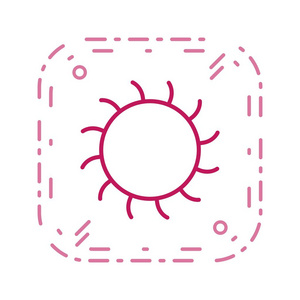 太阳矢量图标标志图标矢量插图的个人和商业用途。