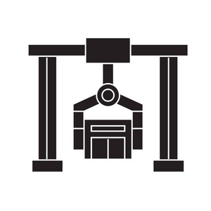 户外广告模拟全尺寸在集合中构建修复平面图标以进行设计.