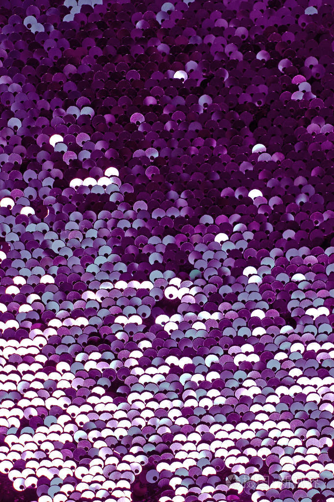 亮片作为背景圆形亮片在时尚服装色彩丰富的亮片纹理金属闪光亮片鳞片