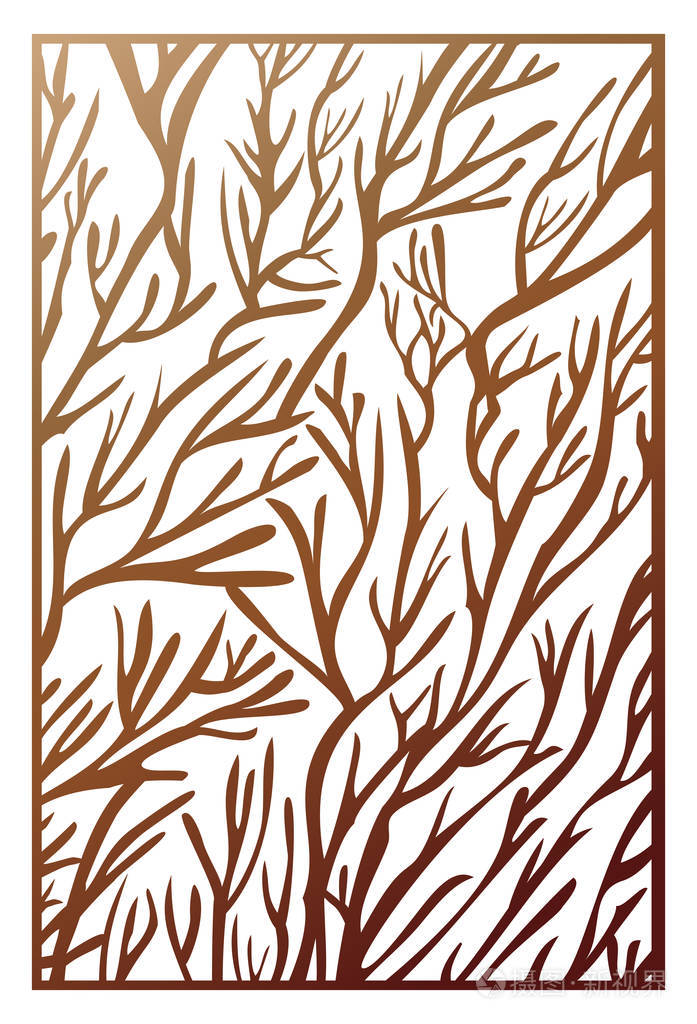 矢量激光切割面板装饰面板的抽象图案模板室内设计模板装饰艺术对象等