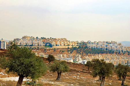 以色列耶路撒冷南部新建筑景观