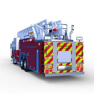 消防车的三维CG渲染