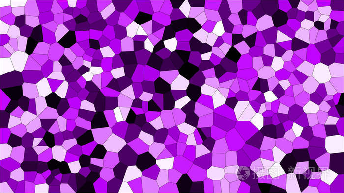 彩色玻璃彩色voronoi载体eps抽象不规则细胞背景模式二维几何形状网格