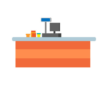 收银员卖方图片-收银员卖方素材-收银员卖方插画-摄图新视界